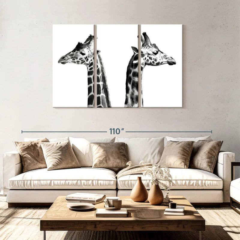 Brampt Giraffe Opposition, 48" H x 74" W