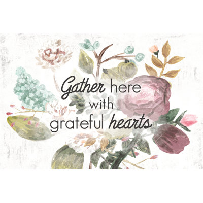 Grateful Hearts - Wrapped Canvas Print