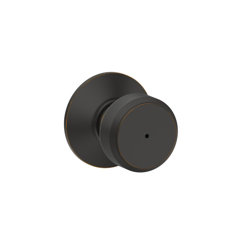Bowery Privacy Knob (Bed & Bath), Aged Bronze