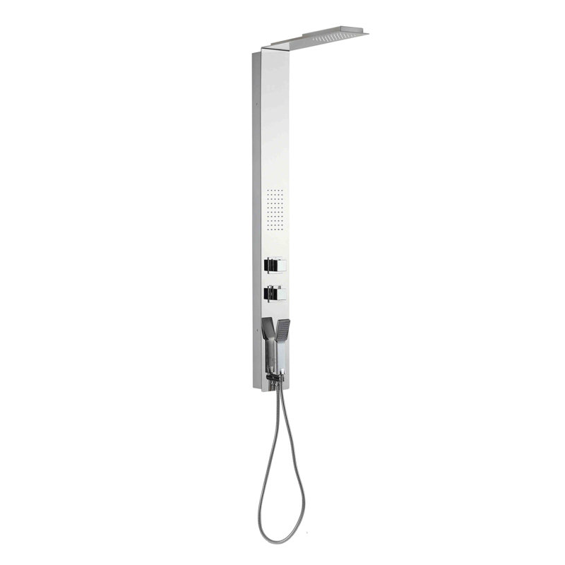 Garniture de tour de douche à jet de massage thermostatique avec inverseur Raindance