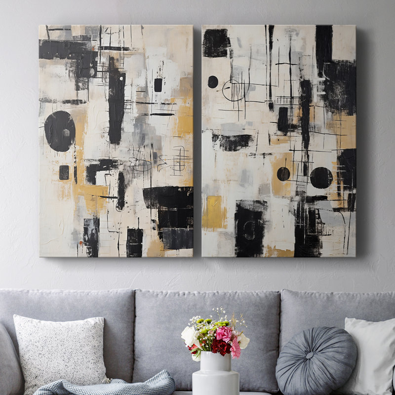 ABSTRACT Series CCCLXXXVII-Premium Gallery Wrapped Canvas -Ready to Hang, 12" H x 16" W