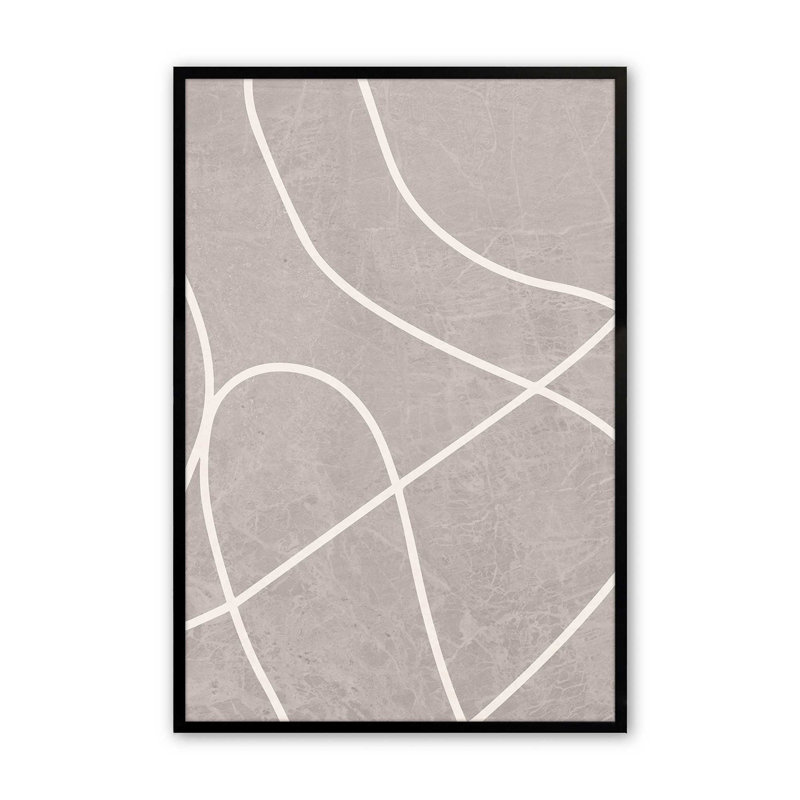 Silent Journey v1, impression, Papier avec cadre simple noir satiné, H 25 po x l 19 po x P 1,25 po
