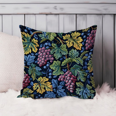 Botanical William Morris Grapes Damask I Classic