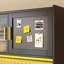 LED Display Black Storage Cabinet