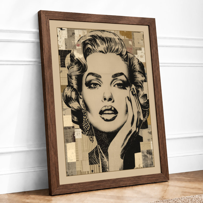 Portrait Pop Art - Print, Walnut, A3 - 42.0 x 29.7 cm