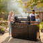 Ensemble de cuisine d'extérieur modulaire de 63 po x P 25 po x H 48 po avec barbecue à 6 brûleurs, armoire de rangement et comptoir en granite