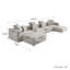 Canapé modulaire rembourré 6 pièces Nikodemos-692700808