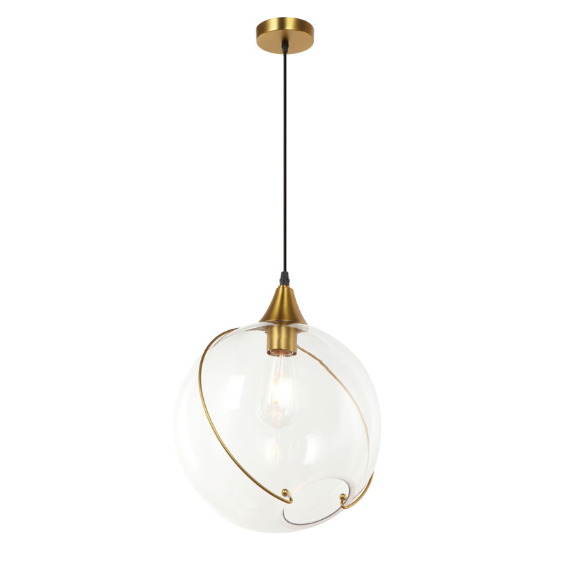 Luminaire suspendu sphère 1 lumière Osias