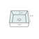 Vox Ceramic Square Vessel Bathroom Sink with Overflow