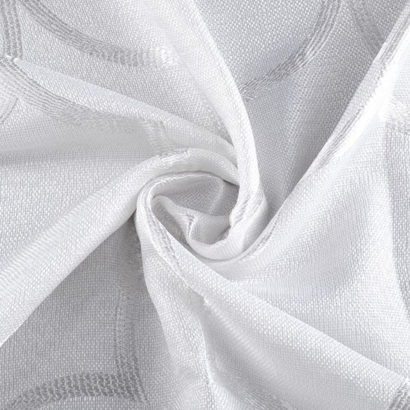 Rideau de douche simple de couleur unie Ludwina, Blanc