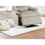 Fauteuil inclinable en velours beige - inclinaison manuelle, accoudoirs souples, style moderne