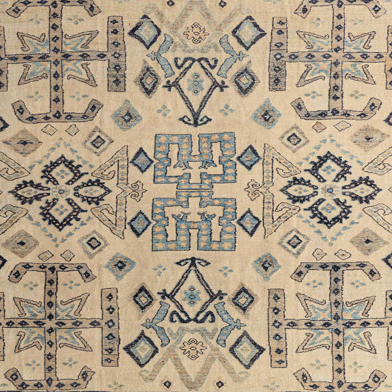 Abstract Indoor Rug, Square 8'
