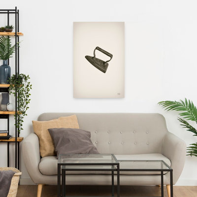 Contemporary Art Vintage Abstract Art by Nathan Larson - Wrapped Canvas Print