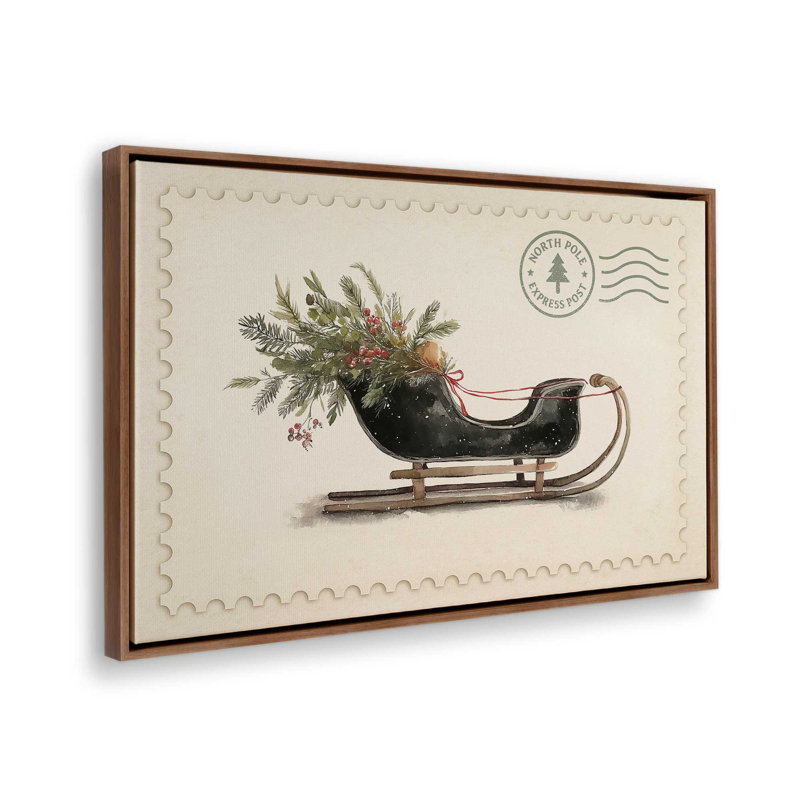 Impression sur toile Northiant Sleigh, Noyer, H 24,75 po x l 36,75 po