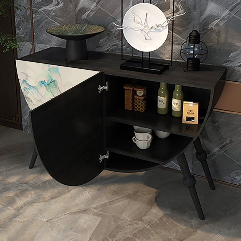 Armoire décorative moderne en demi-cercle