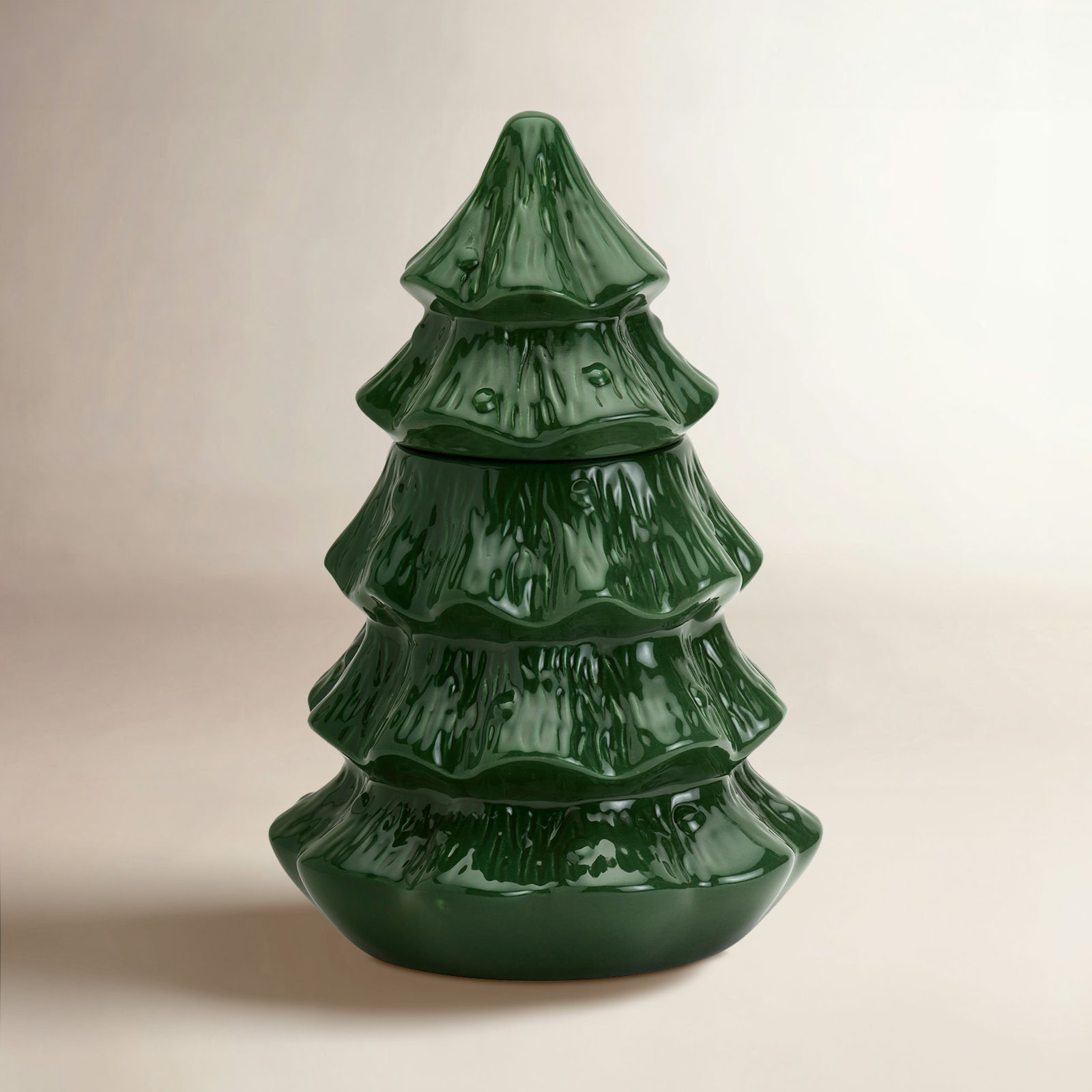 Tabletops Gallery Stoneware Cookie Jar, Green