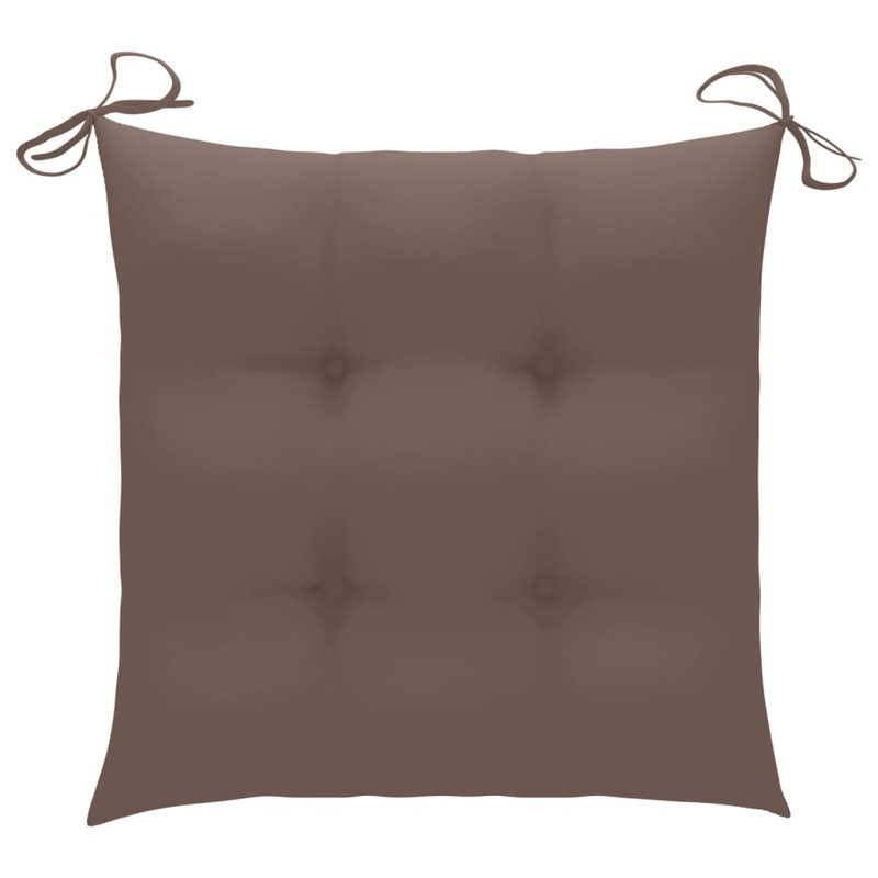 Outdoor Seat Cushion, Taupe, 2.8" H x 19.7" W x 19.7" D