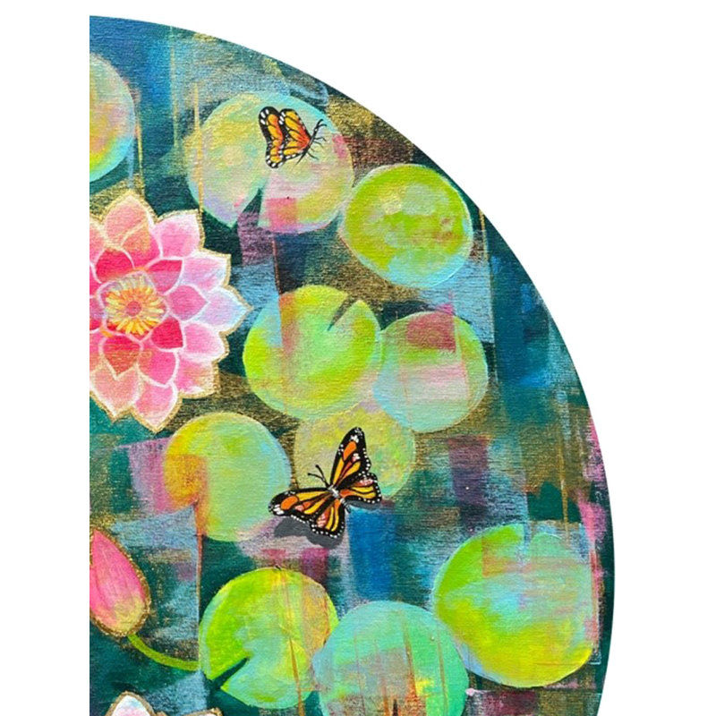Nénuphars 2 | Acrylique sur toile | Par Amita Dand | Décoration murale