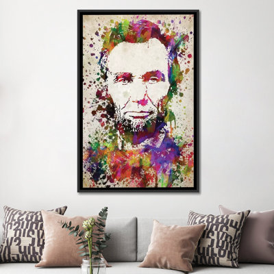 « abraham lincoln », impression sur toile
