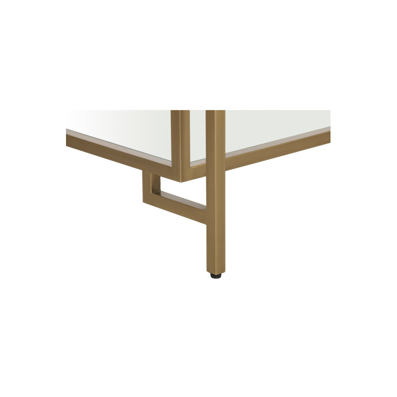 Table de bout en verre avec rangement Architect