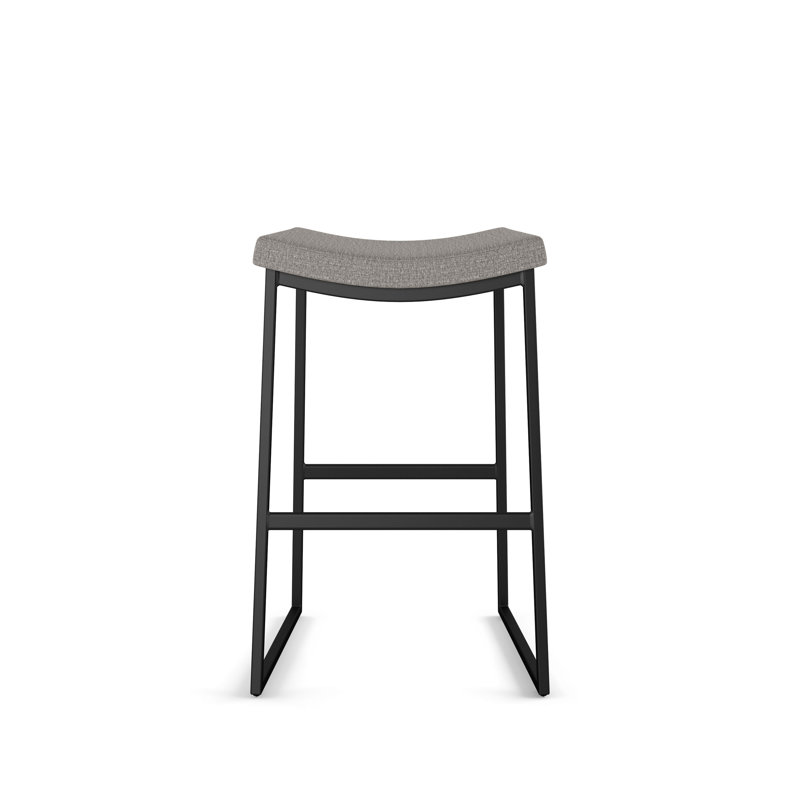 Amisco David Counter & Bar Stool, Silver Gray, Bar Stool (30.25" Seat Height)