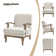 Amilio Upholstered Armchair with Solid Wood Legs