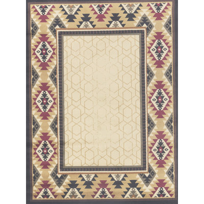 Tribes Cream  Southwest Area Rug