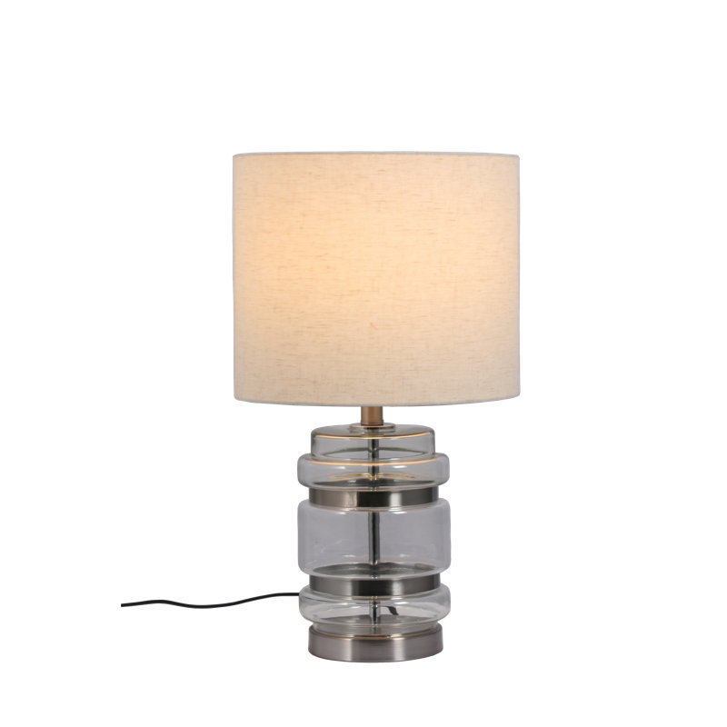 Reeltown Table Lamp, Satin Chrome