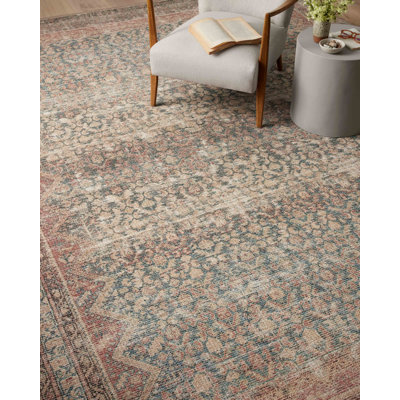 Angela Rose x Loloi Aubrey Ocean / Spice Area Rug