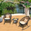 Chaise berçante d'extérieur avec coussins Baum-1227984767
