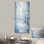 «White and Blue Winter Forest Collage I», art mural paysage d'hiver