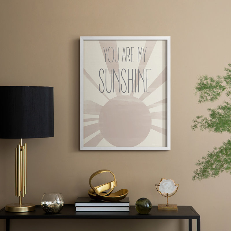 Sunshine Framed Print - Solid Wood, 30" H x 24" W, White