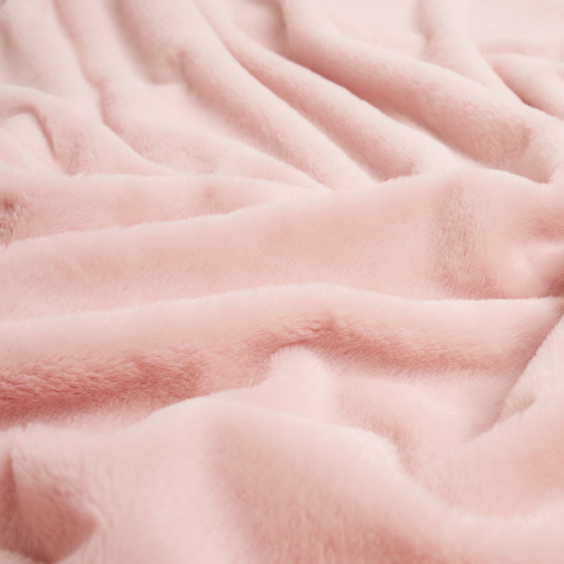 Raynette Throw Blanket, Blush Pink, W150 x L200cm