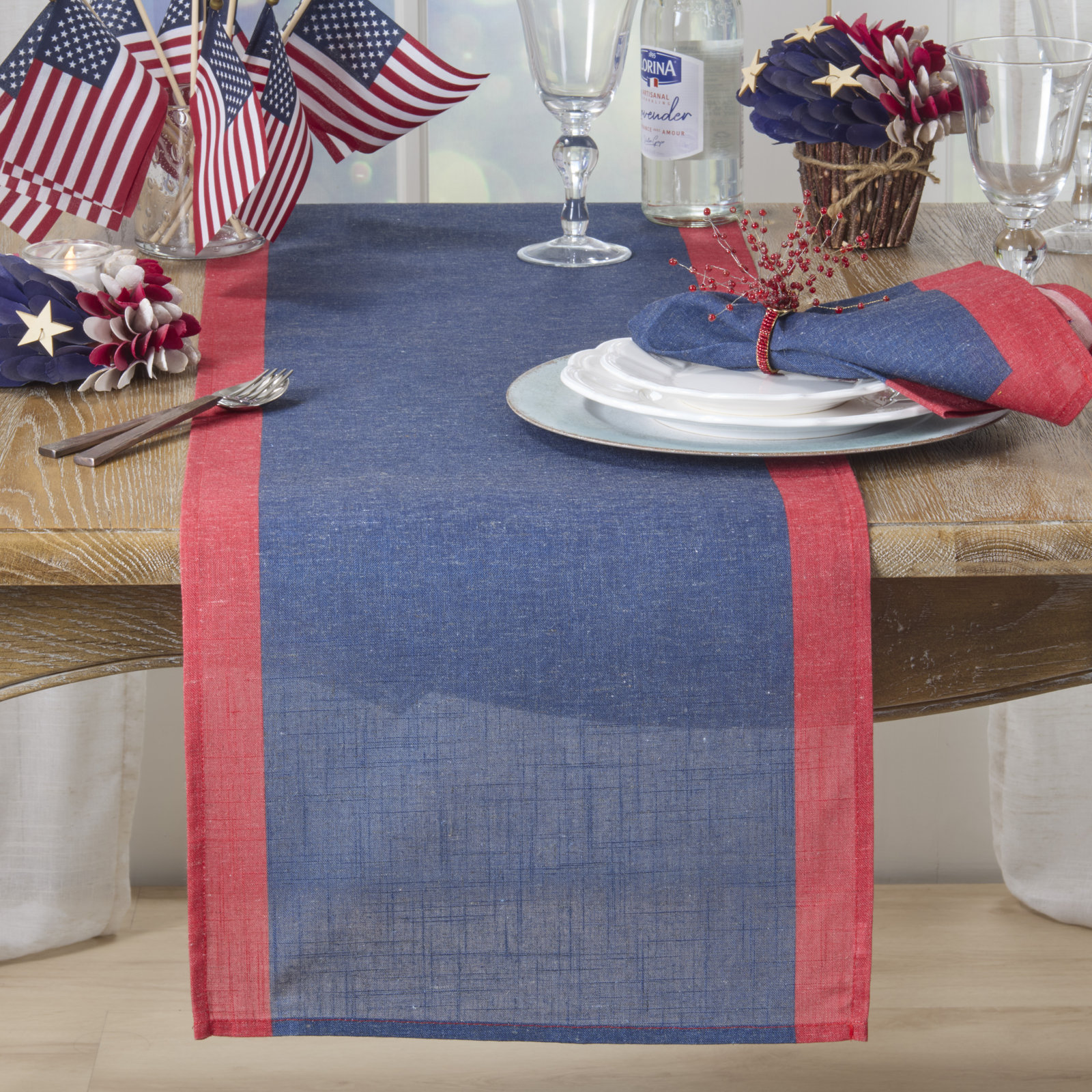 Bythorn Table Runner, Navy