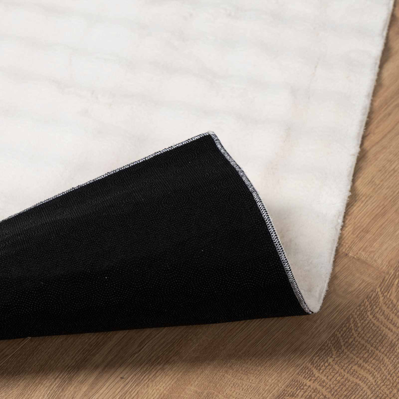 Modern Indoor Rug, Cream, Square 120 cm
