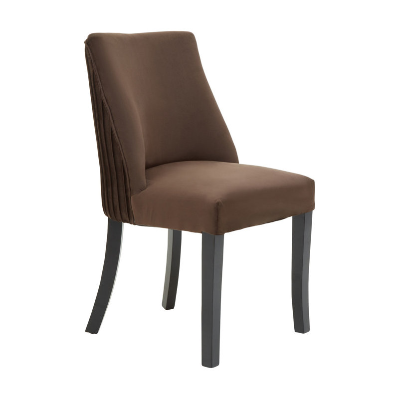 Francesco 50cm H Polyester Blend Upholstered Side Chair, Mink