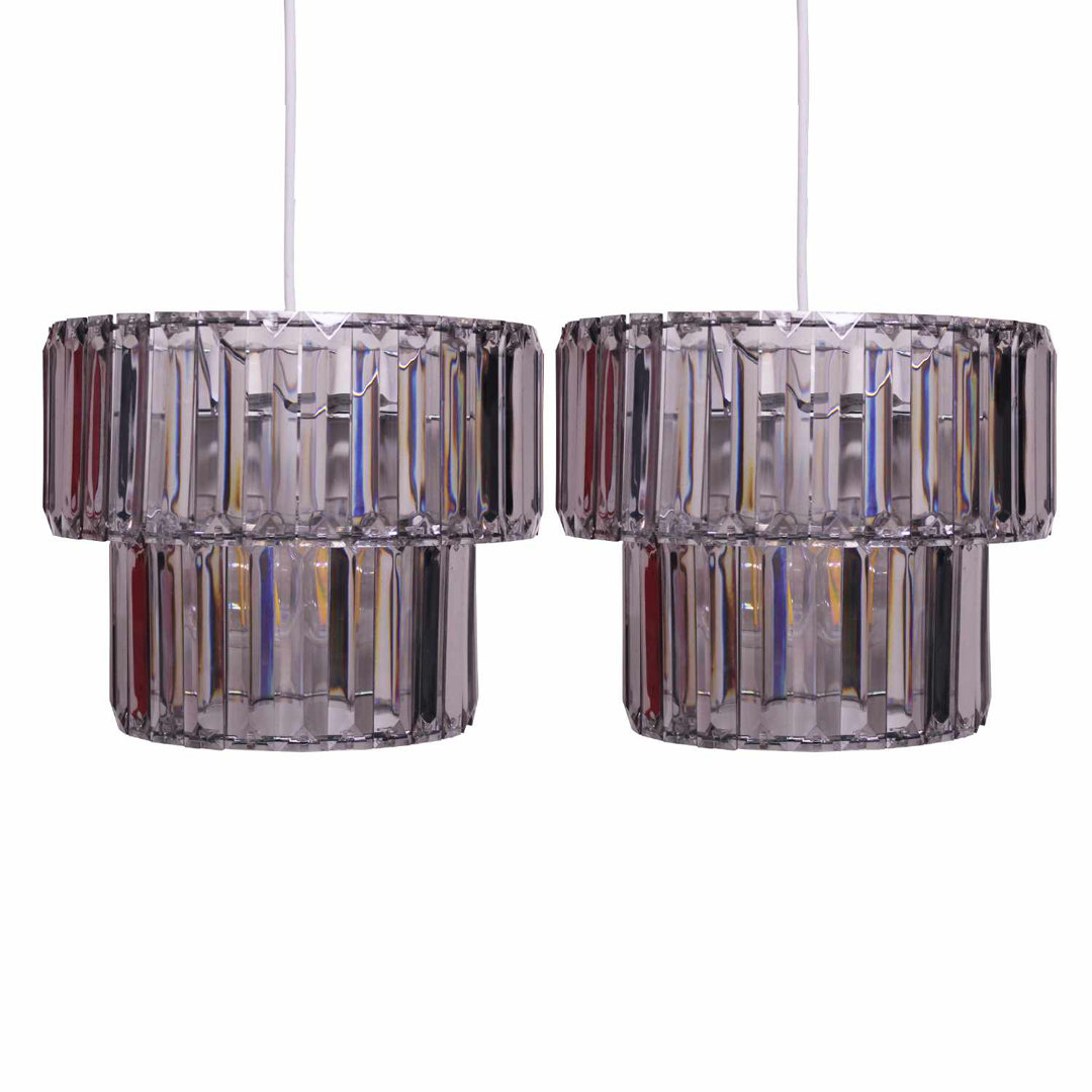 Casden 22cm H Plastic Drum Pendant Shade ( Uno )