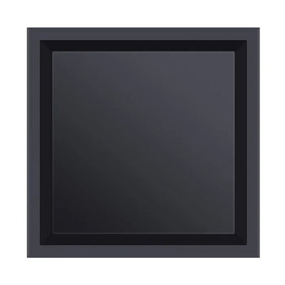 16" X16" (Outer Size 17.5"X17.5") Stainless Steel Recessed Shower Niche Black