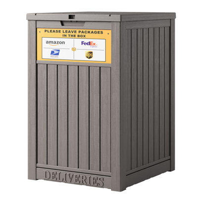 48 Gallon Versatile Storage Deck Box for Indoor and Outdoor Use by KAMABOKO
