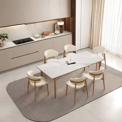 Simple modern rock plate dining table sets