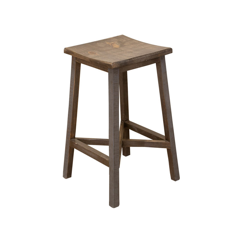 Loft Brown Solid Wood Counter Stool, Bar Stool (30” Seat Height)