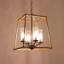 Lustre géométrique à 4 lumières Doly