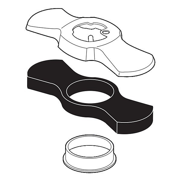 Addison Escutcheon and Gasket, Brilliance Champagne Bronze