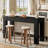 62.99" Rustic Bar Table, High Pub Table for Dining Room or Kitchen-114723290