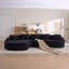 Nouveau canapé modulaire en forme de L sans os avec méridienne incurvée, canapé modulaire en chenille, mousse 30D haute densité, canapé-lit modulaire minimaliste pour le salon.