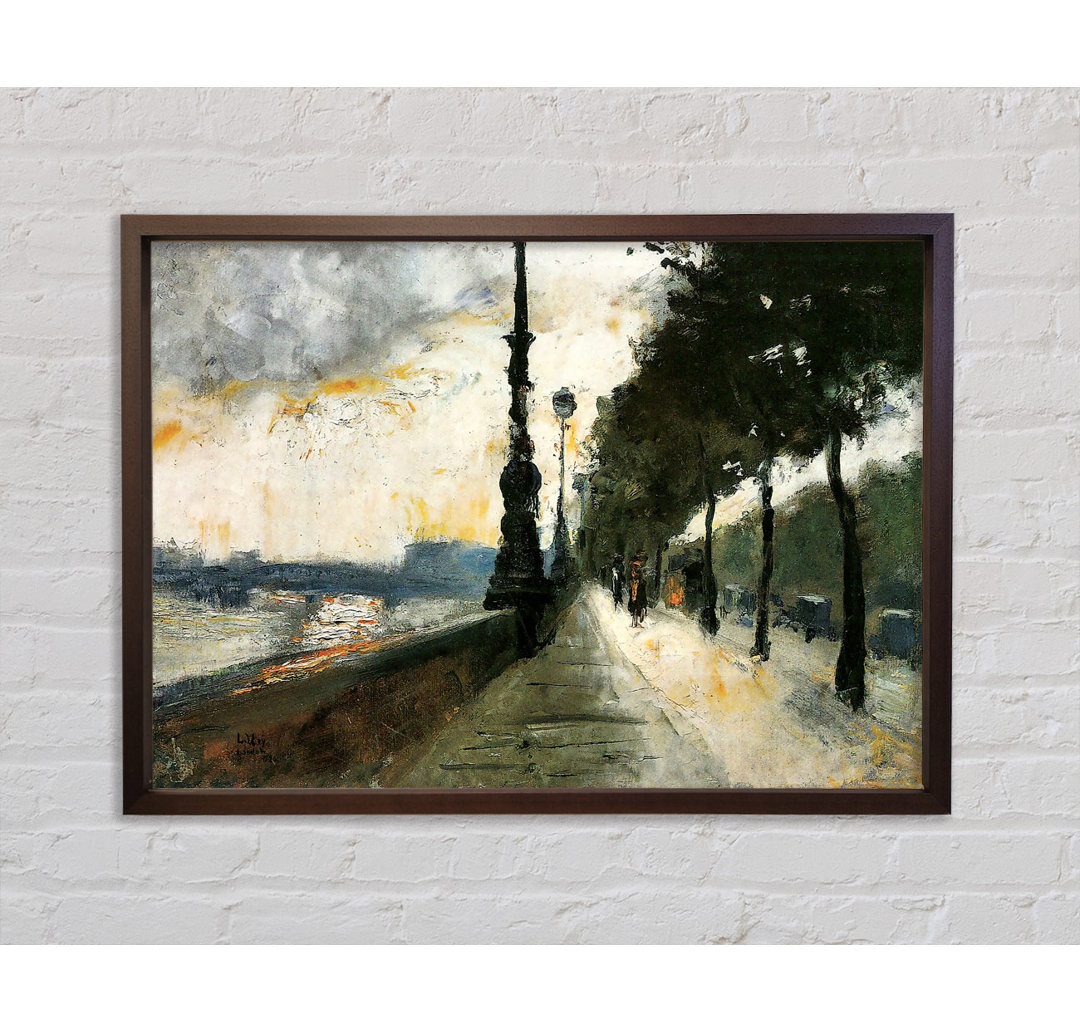 Waterloo Bridge In The Sun von Leo Lesser Ury - Einzelbildrahmen Kunstdrucke auf Leinwand