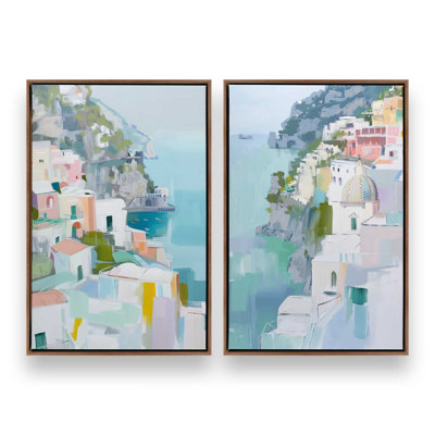 Ensemble de 2 impressions Coastal Village Glow