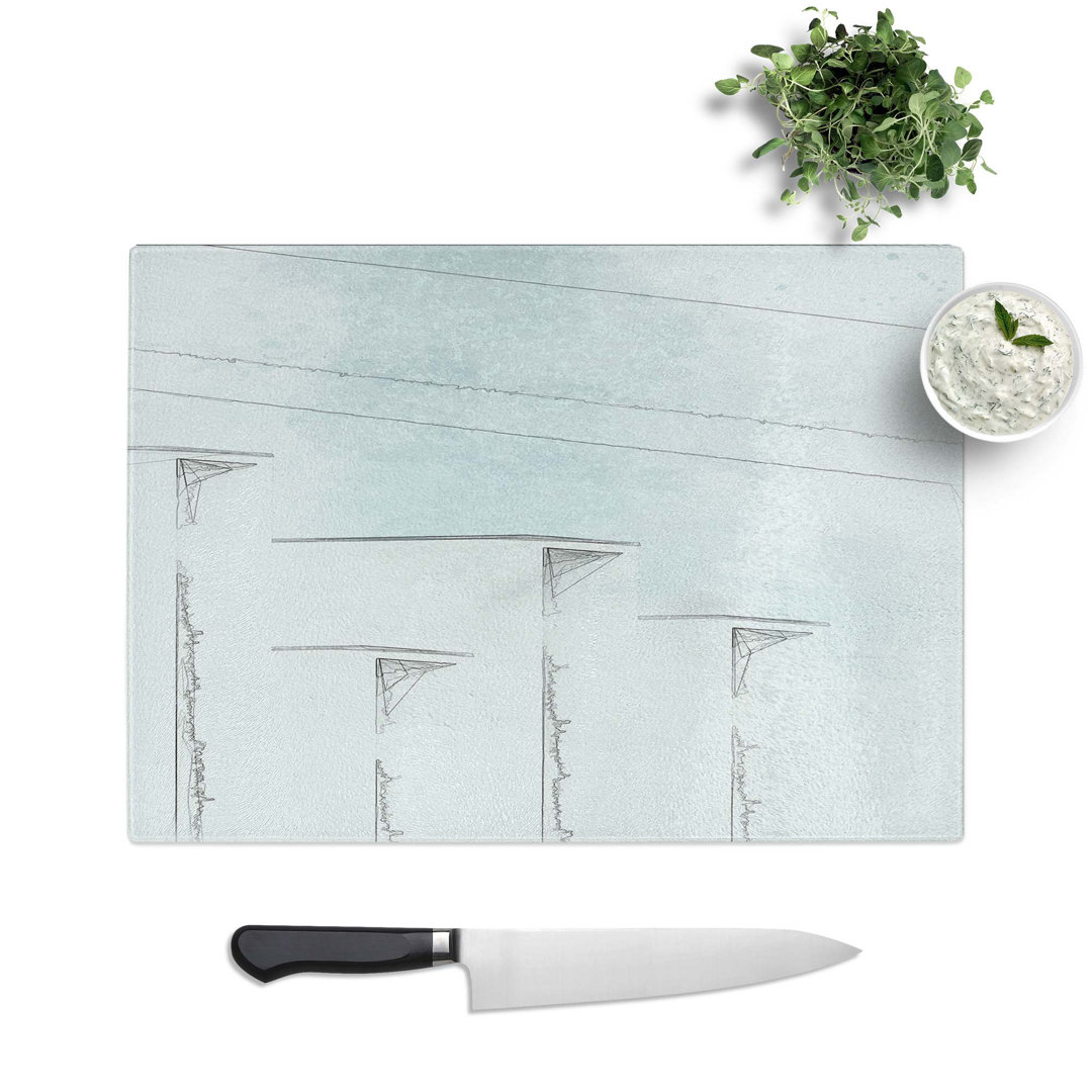 Tempered Glass Sketching the Architecture Vol.62 Chopping Board
