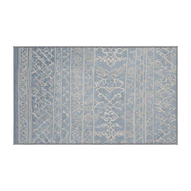 Tapis gris lavable à la machine, Tapis de couloir 2 pi x 4 pi