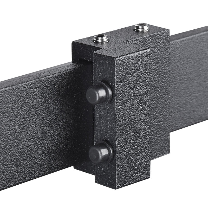 Mini Black Aluminum Sliding Barn Door Hardware Kit